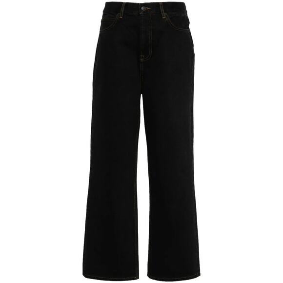 Wardrobe.NYC Logo-Patch Cotton Wide-Leg Jeans - 24 - Picture 1 of 6